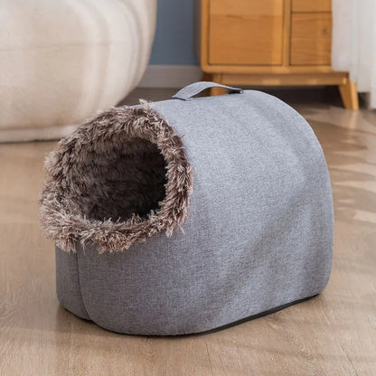 Whisker Cave - Cozy Cat Enclosed Bed