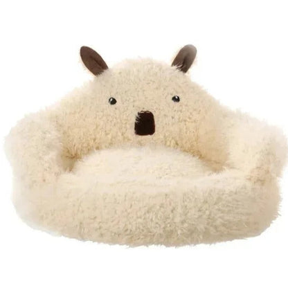 Fluffy Retreat - Fluffy Cat & Dog Bed for Ultimate Relaxation