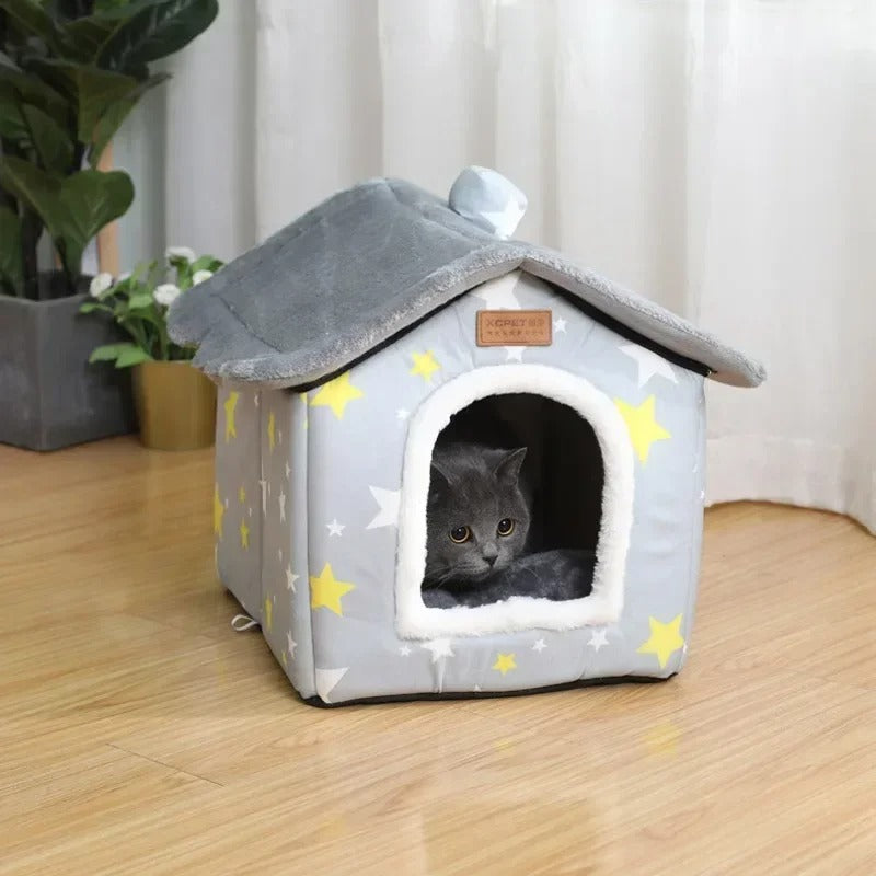 Nest Villa - Warm Enclosed Pet Bed