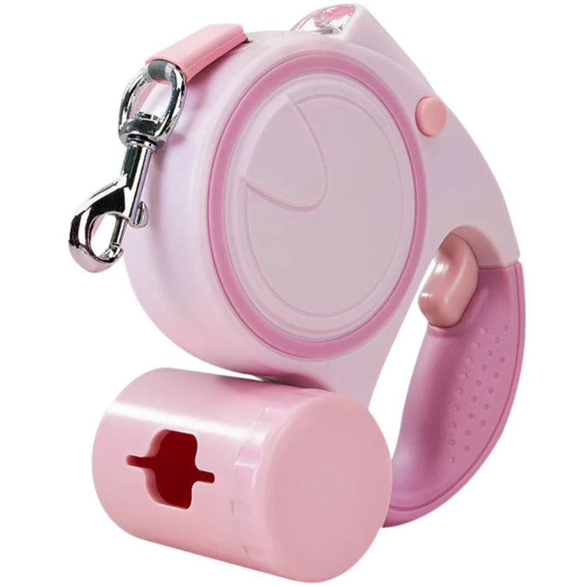 Glow Grip - Retractable Dog Leash with Light & Poop Bags | Tangle Free