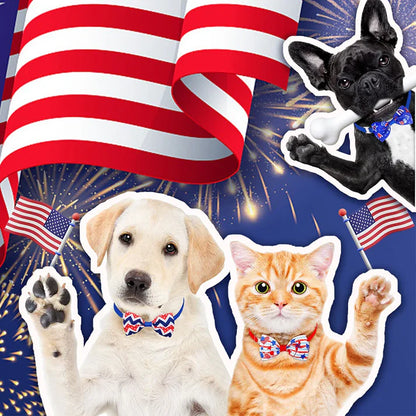 Patriot Paws - 20pcs American Independence Dog Bow Tie Collars