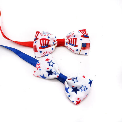 Patriot Paws - 20pcs American Independence Dog Bow Tie Collars