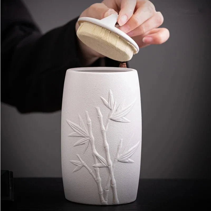 Memory Vault - Hand Carved Ceramic Pet Urn