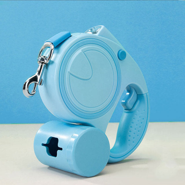 Glow Grip - Retractable Dog Leash with Light & Poop Bags | Tangle Free